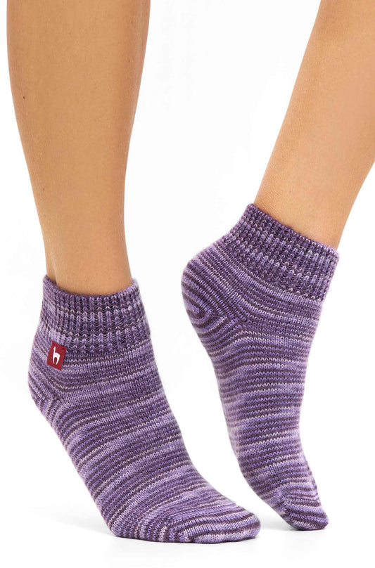 Alpaka Socken FREIZEIT violett (1 Paar)