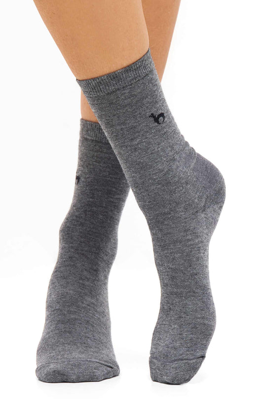 Alpaka Socken BUSINESS PREMIUM grau (1 Paar)