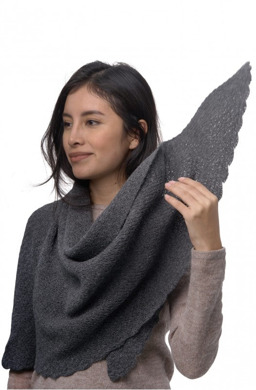 Alpaka Dreieck Schal MARIPOSA aus 100% Baby Alpaka