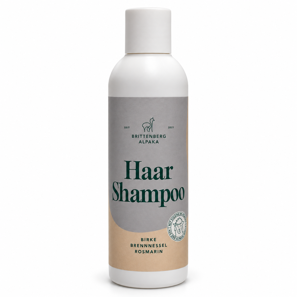 Alpaka Haarshampoo mit Keratin – Birke, Brennnessel & Rosmarin | 250 ml