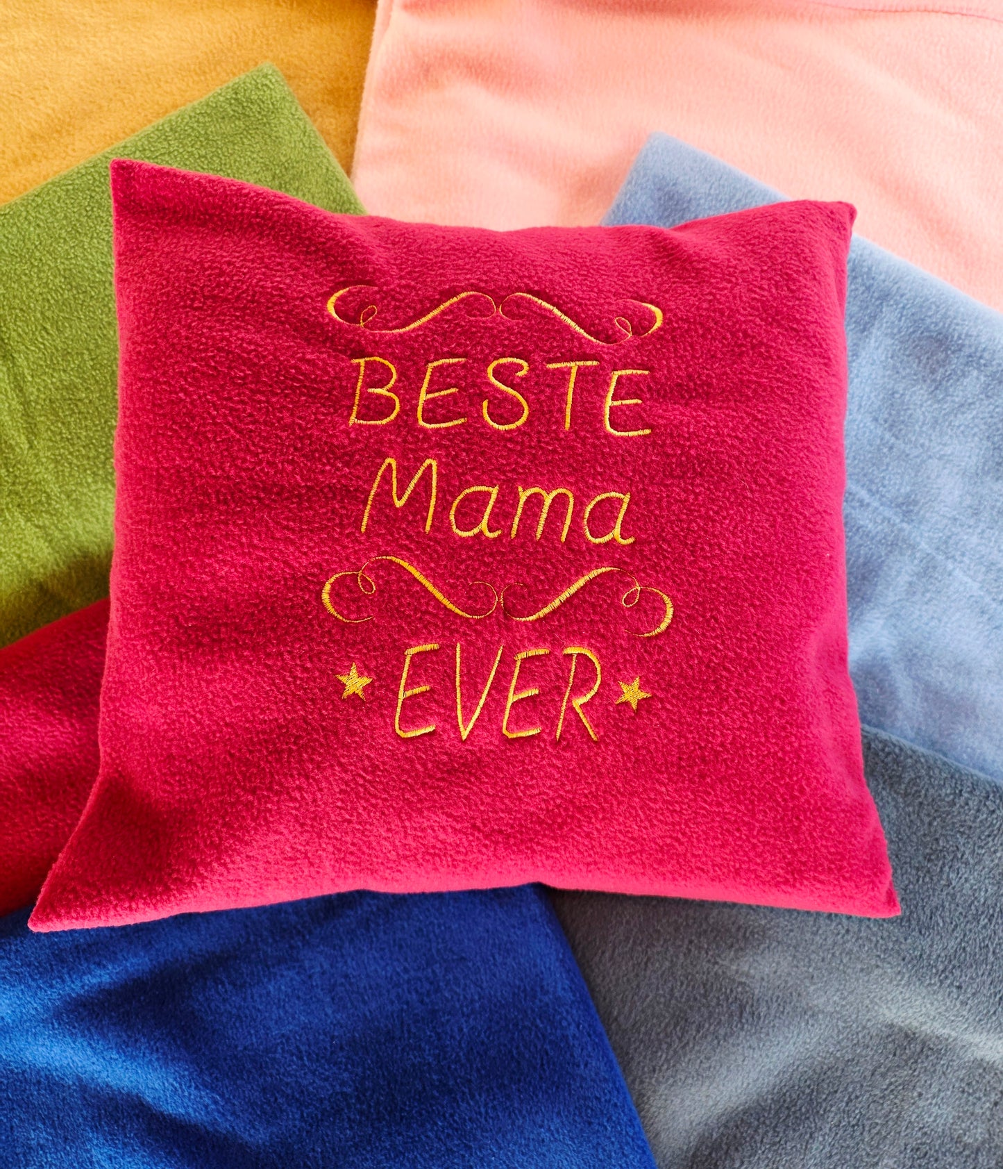 Personalisiertes Kuschelkissen mit Ornamenten