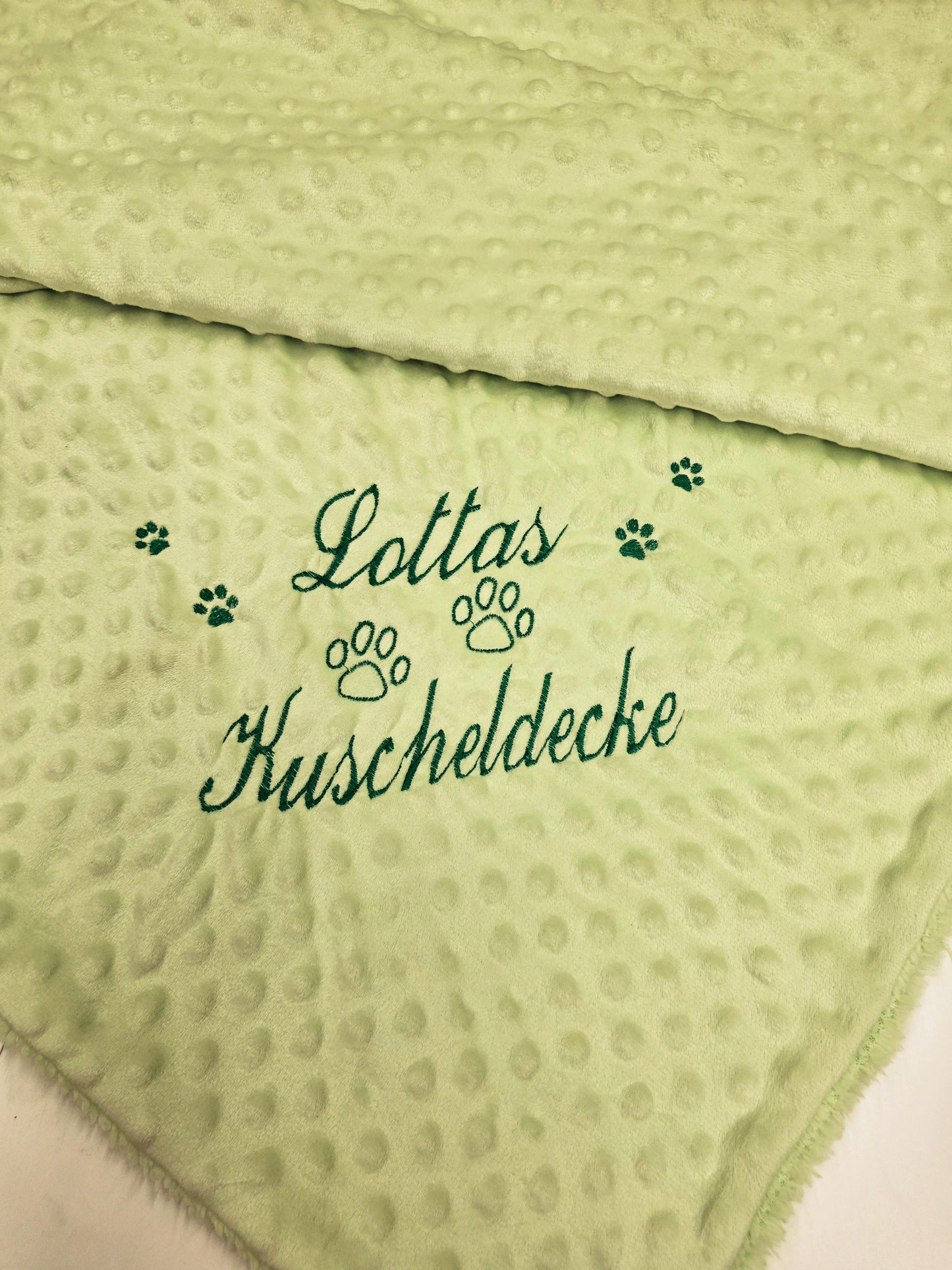 Tierdecke mit Namen bestickt *Kuscheldecke*