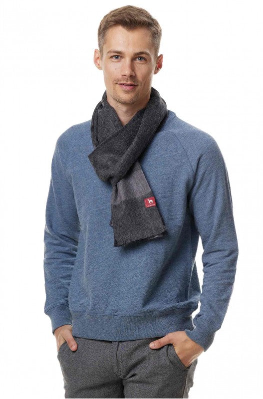 Alpaka Karo Webschal PADRINO aus 100% Baby Alpaka