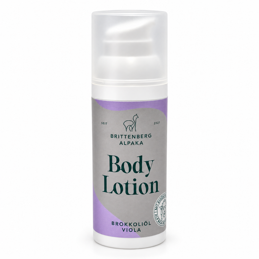 Alpaka Bodylotion mit Keratin, Brokkoliöl & Viola | 50 ml